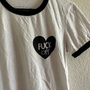 Skate- Fuck Off Ringer Tee